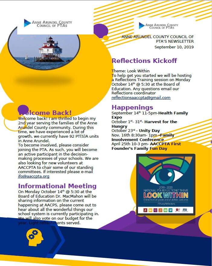 AACCPTA September Newsletter. Check out what's happening!