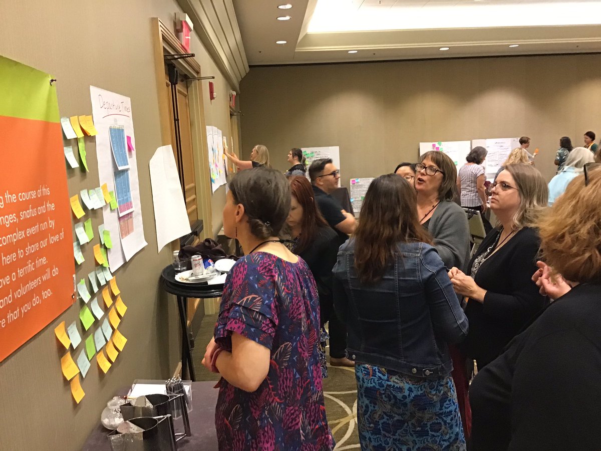 cslpreads's tweet photo. So much collaboration and discussion these past few days at CSLP. We may have used a few post-its... Yesterday CSLP members also got after hours tours of the @state_library and the @IndChildrensMus!
#ImagineYourStory #CSLPreads2020 https://t.co/0lVUY5u6DN