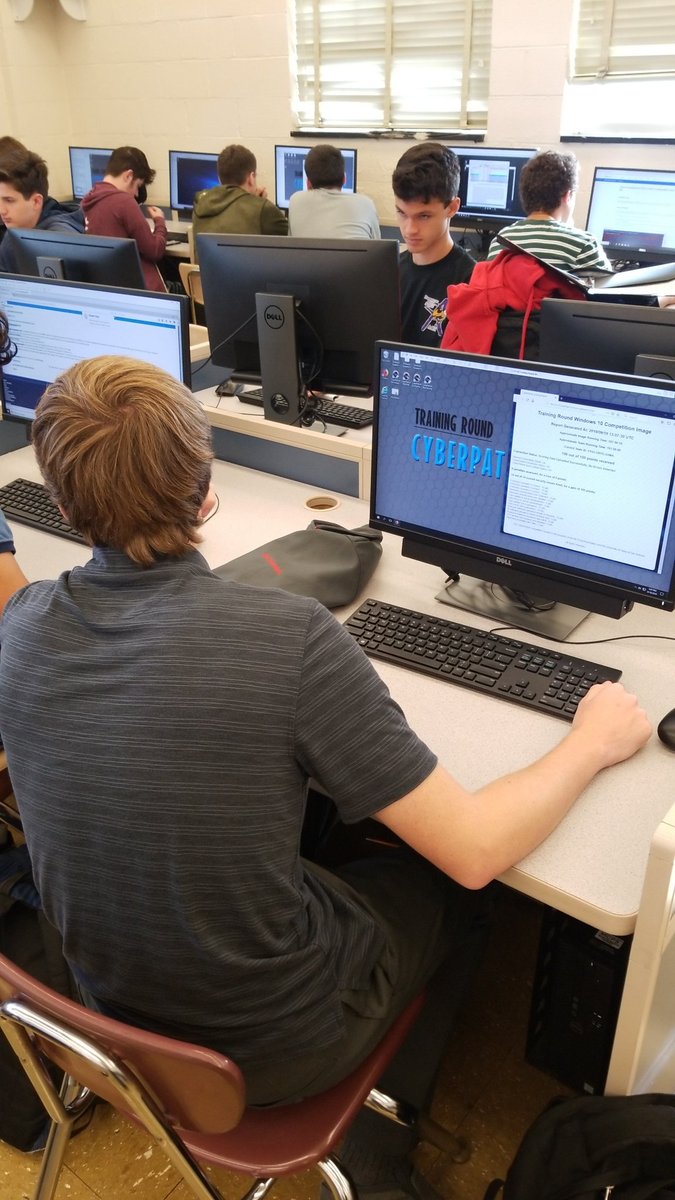 DHS_AOIT's tweet photo. DHS Cyber Patriot teams working hard on practice round! https://t.co/WG5RS6caHh
