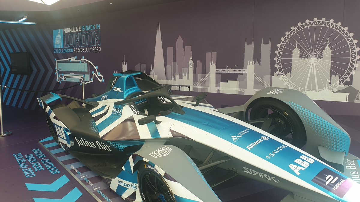 StartLicensing's tweet photo. Fast away. @TSBAgroupies and @FIAFormulaE first off the grid @ExCeLLondon for @bleurope - great feature area for #FormulaE onsite at Excel.
#licensing #motorsports https://t.co/y3OGEQ4lq4