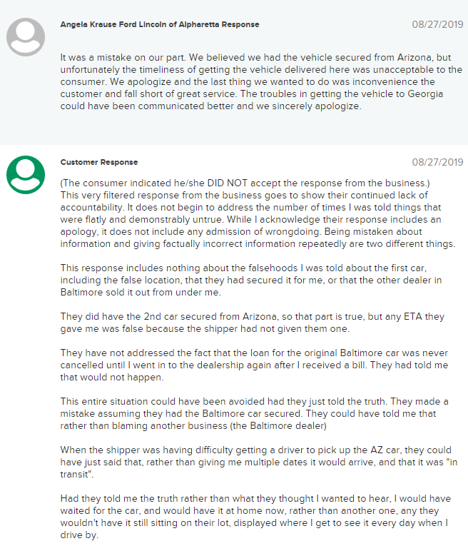 jeff_gruben's tweet photo. So this is their best response to my BBB complaint. Pushing the blame on me for being impatient and not addressing any of the lies they told throughout the process. Apparently, this behavior is ok for them. https://t.co/jINEEybfVx