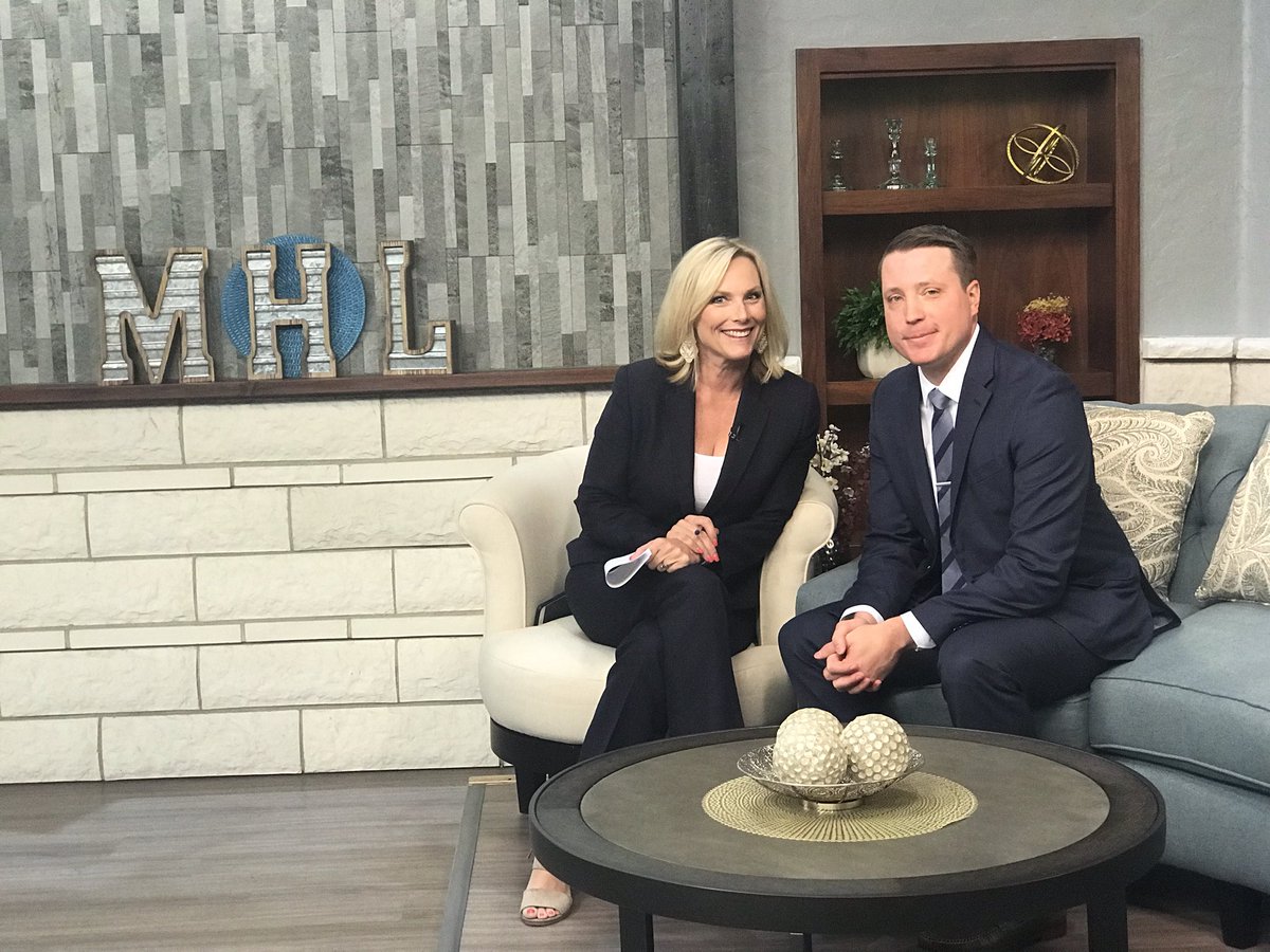 kellyabarron's tweet photo. Behind the scenes at @MileHighLiving7 with Dr. Mazur from @DenverUrology as he highlights Prostate Cancer Awareness month. #restoremenshealth @bsc_urology https://t.co/xSHsnCqXP6