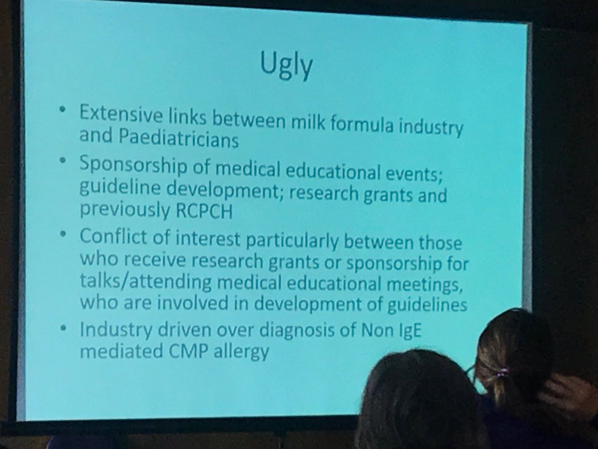 ejlim8's tweet photo. The good, the bad and the ugly. Should paediatricians ever receive money from milk formula industry? Steve Hodges taking the bull or cow by the horns?! @LittleDoctorVic @RCPCHtweets @GreatNorthCH @cher_newcastle #cher2019 https://t.co/hB5HiM6CRc
