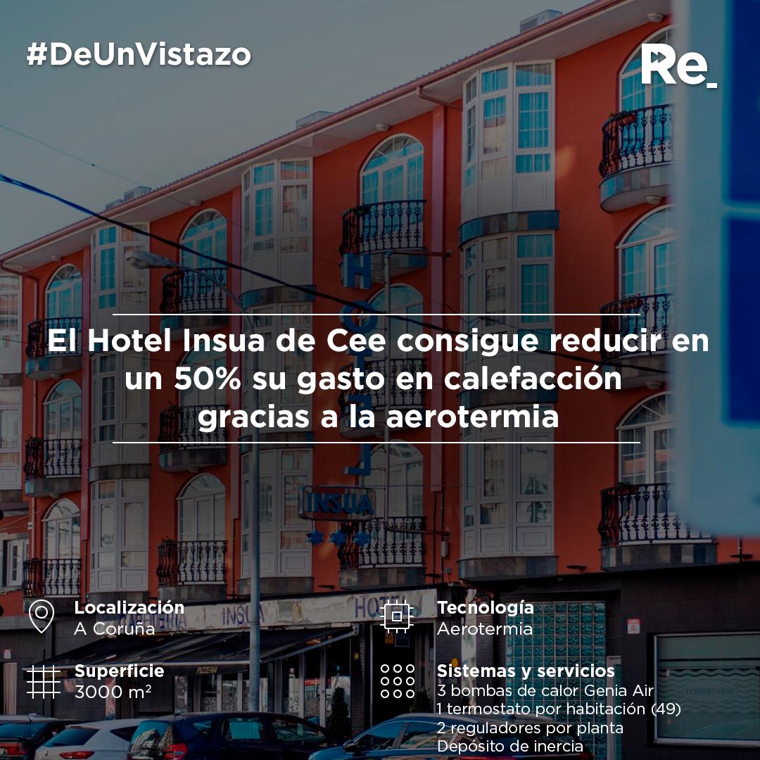 saunierduval's tweet photo. #DeUnVistazo. ¿Es posible pasar de una caldera de gasoil a un sistema basado en #aerotermia? Con Saunier Duval, sí lo es. El Hotel Insua de Cee ya lo ha hecho y ha conseguido reducir en un 50% su gasto en calefacción. #Proyectos_Re 👉🏼https://t.co/bU4Fb0dgDy https://t.co/474WCr3xTa