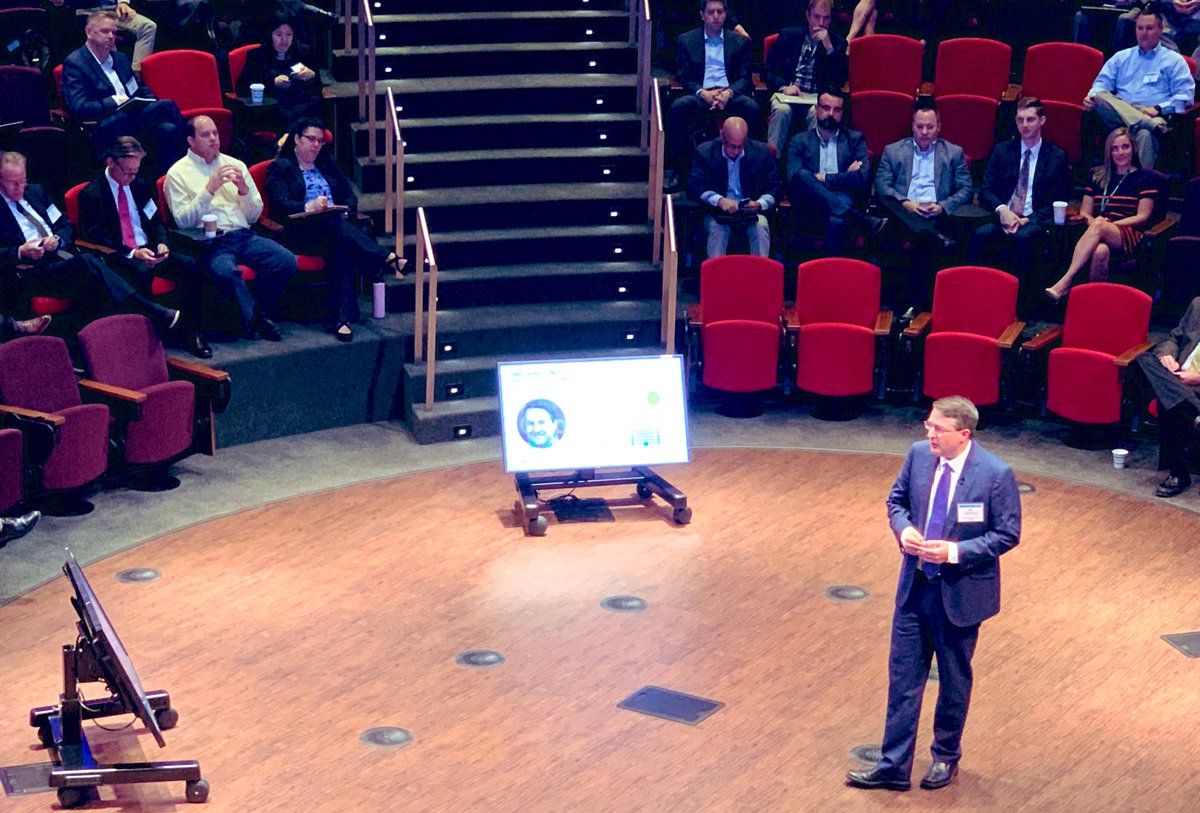 MEDITECH's tweet photo. Day 2 of our #MDCIO2019 Forum kicks off with a MEDITalk by Dr. Joe Corkery @jcorkery on how data and #CloudComputing are changing #healthcare. https://t.co/fmGUI1QMBc