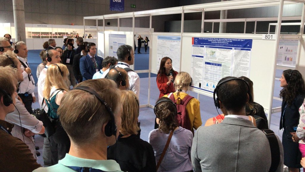 drtrangly's tweet photo. Average GMI of 10K adults with type 1 using Omnipod is 7.6%. Nice work Drs. Huyett and Jantz! #EASD2019 #myomnipod #insulet #rwe #realworldevidence https://t.co/kCsaPrrD5P