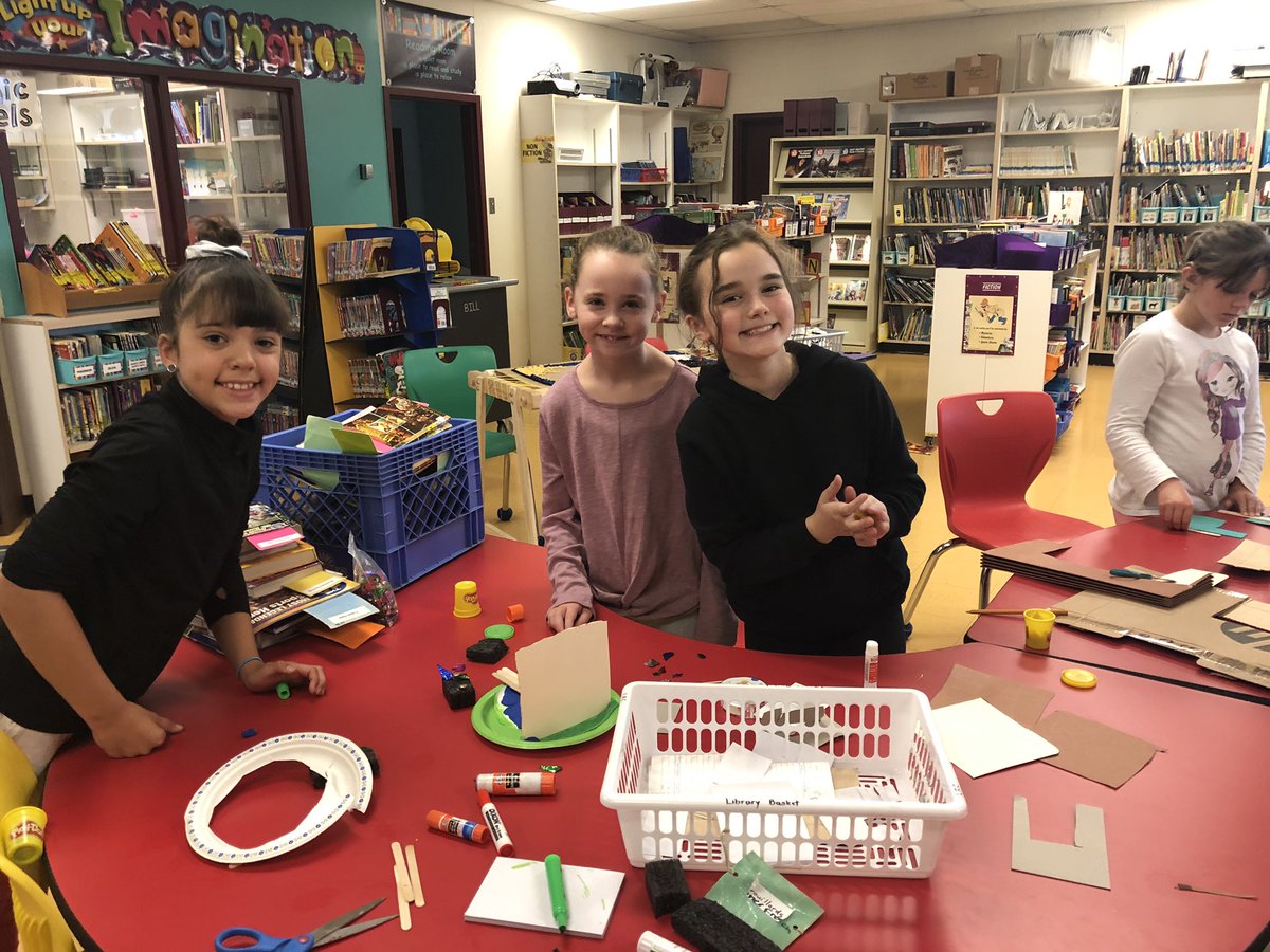 HDDawe's tweet photo. Last week’s art ‘reflections’ of the summer events and a little time exploring the maker space in the LLC is always a good start to the year!!! @beachycoveelem #makersbemaking https://t.co/gvTLeOtQDv