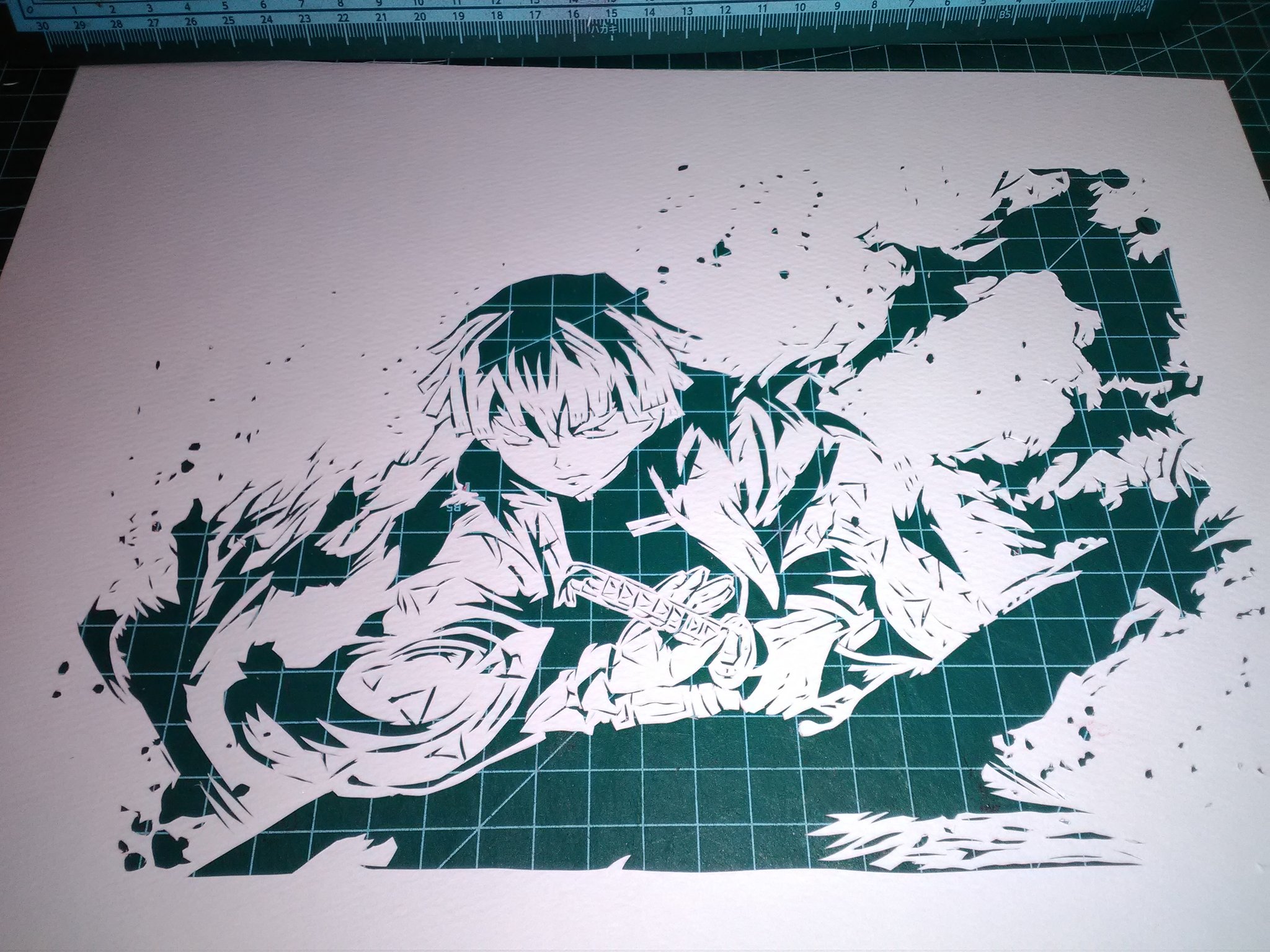 惑星のウィヰクヱンド 例の善逸 W 鬼滅の刃 切り絵 公式トレス切り絵 惑星のウィヰクヱンド 例の善逸 W 鬼滅の刃 切り絵 公式トレス切り絵