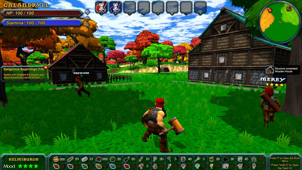 itchio's tweet photo. HammerHelm: Third-person Adventuring and Town Building! https://t.co/3QojGwUtKv by @supersixstudios #indiegames https://t.co/Q2IW9aNGNA