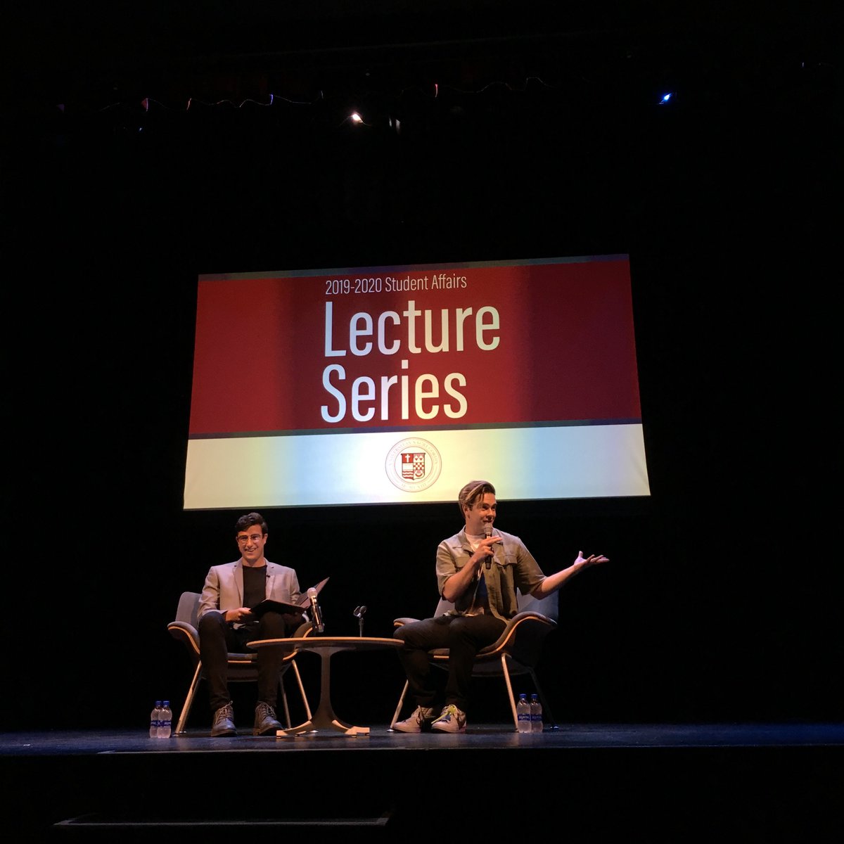 sacredheartuniv's tweet photo. Shout out to @YouTube's own @codyko for coming to #SHU last night and talking about the importance of finding your passion and making it your career! https://t.co/T49aI8wTn3