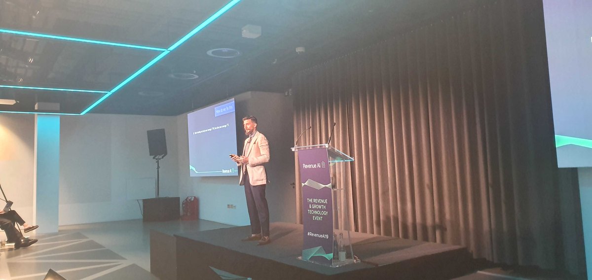 Cognism's tweet photo. Dimitar Stanimiroff, CEO and Co-Founder at Heresey,  begins our next session on why sales people are addicted to what he terms “hopium”. 

What’s “hopium”? And how do we fix this? 

Check out our live blog to find out! 

https://t.co/iPULnUQ735

#revenueAI19 #funnelitics #Heresey https://t.co/rqpyGjfui5