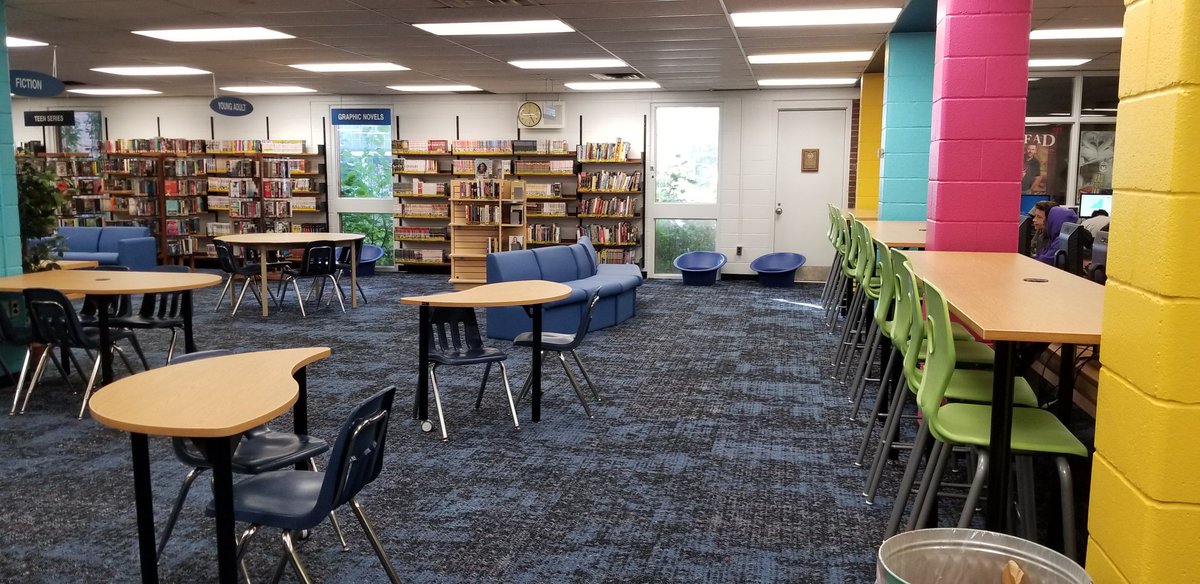 librarylci's tweet photo. The LCI library had a make-over this summer. We are so excited to welcome our students into this amazing new space! @lakeshoreci https://t.co/H4i7rFqMuY