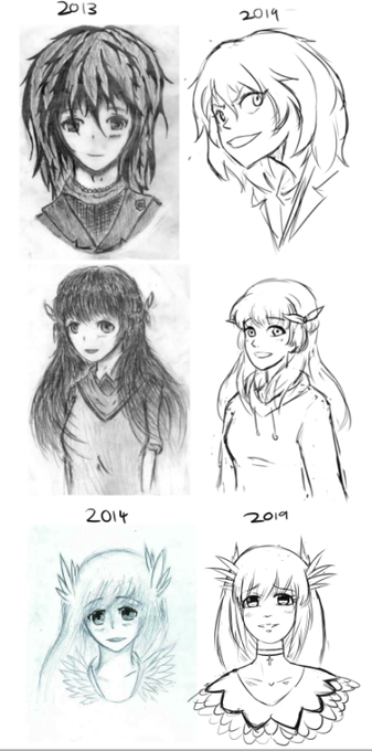 rebooted old high school drawings 