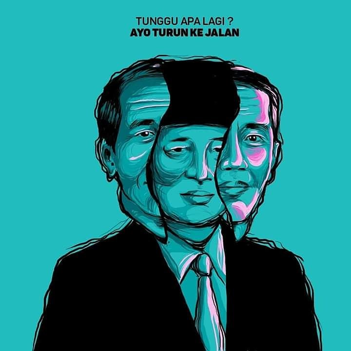 UPPM_UMI's tweet photo. Pemerintahan Presiden Joko Widodo telah menampakkan wajah berengsek aslinya. 
ㅤ
Tunggu apa lagi, bergerak saat ini atau kita semua akan mati. Satu kawan ajak lima kawan, tiap kawan ajak semua kawan. Lipat gandakan jumlah kita kawan: ayo turun ke jalan! https://t.co/BYiObgvDgG