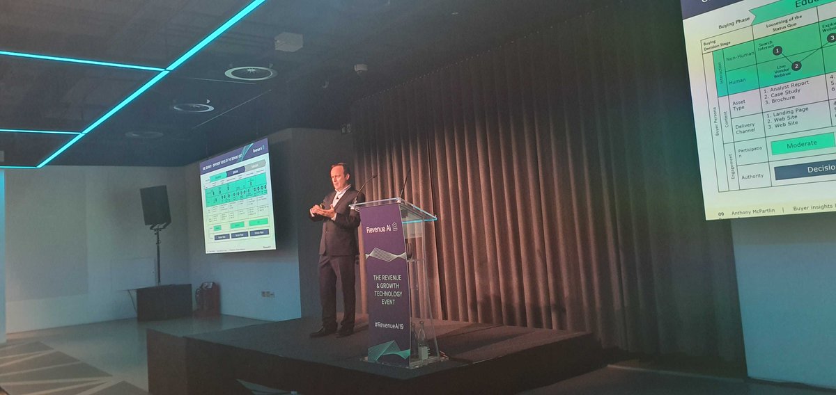Cognism's tweet photo. Now, Anthony McPartlin, Research Director at #Forrester, discusses “buying group blindness” and how to align sales and the buying processes to increase conversions.
Find out more about “buying group blindness” on our live blog
https://t.co/iPULnUQ735
#revenueAI19 #funnelitics https://t.co/miuIPeGzjX
