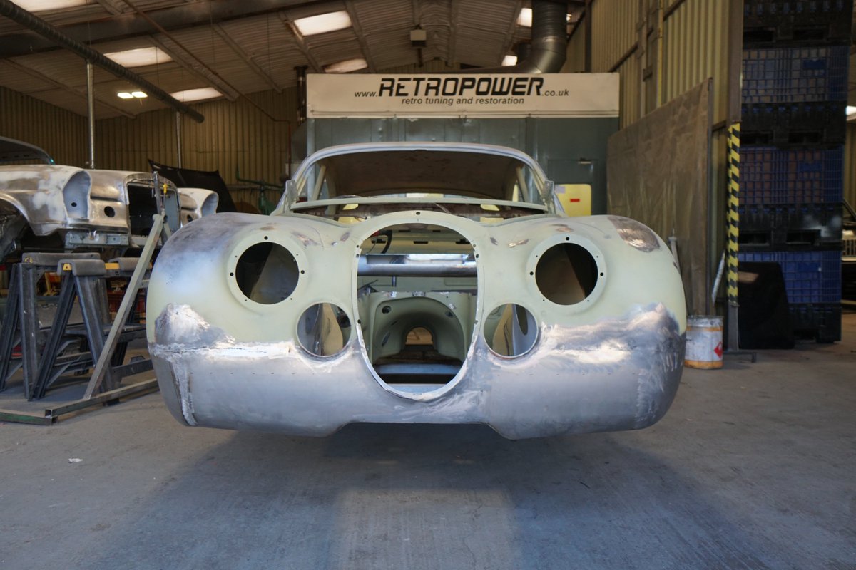 retropowercars's tweet photo. We'll be airing a full video detailing the construction of #ProjectUtah's boot skin from a single sheet of ally soon, so until then (this week, hopefully) these teaser shots will have to suffice. #retropower #retropowercars #restomod #mk2jaguar #fabrication #metalwork #classicjag https://t.co/ldxMIJTmUR