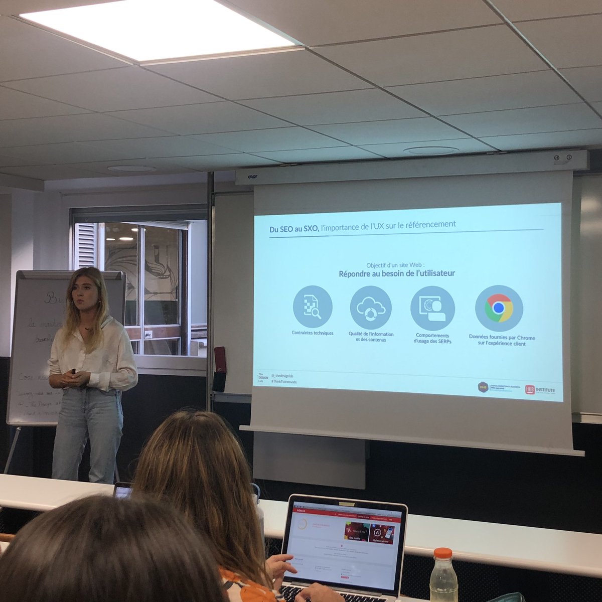 L’important de l’UX dans le #SEO : l’émergence du #SXO : Search Expérience Optimisation by <a href="/audreylouca/">Audrey Zamboni</a> de chez <a href="/HP_France/">HP France</a> 

#TinkToInnovation <a href="/_thedesignlab/">The Design Lab</a>