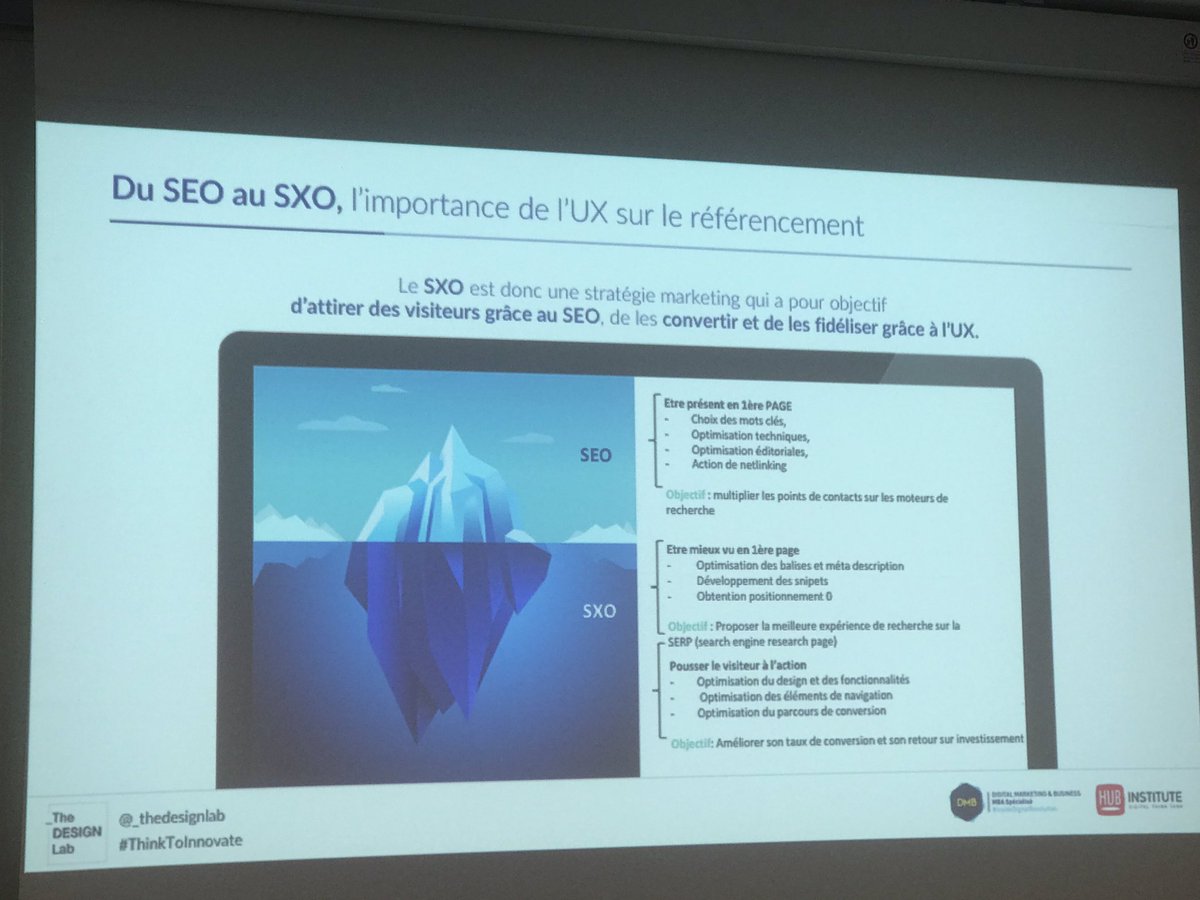 Passer du #SEO au #SXO #Thinktoinnovate #mbadmb #TransfoNum <a href="/_thedesignlab/">The Design Lab</a> <a href="/MBADMB/">mbadmb</a> <a href="/EFAP_/">EFAP</a> <a href="/HUBInstitute/">HUB Institute</a>