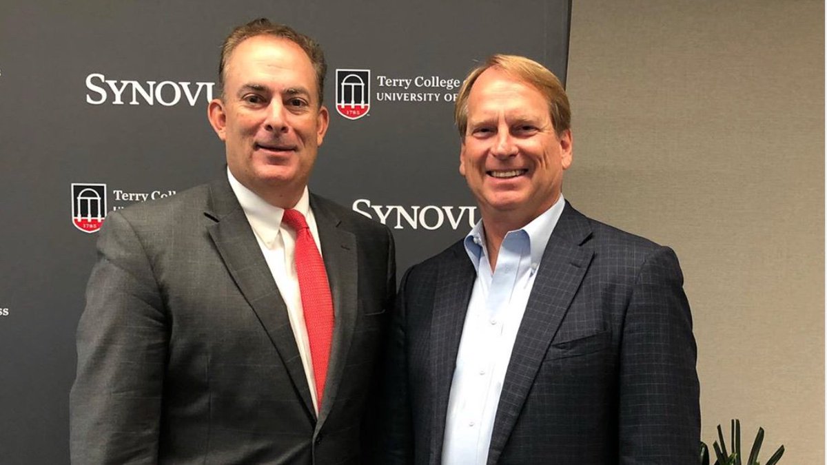 TerryCollege's tweet photo. Great presentation this morning from Bob Pinckney, dir. of @UGAEntr, at our monthly #TerryThirdThursday event in ATL sponsored by @Synovus!
Excited for what's developing w. Studio 225 & the UGA Innovation District. The entrepreneurship ecosystem is thriving in the Classic City! https://t.co/MthaZdfJoB