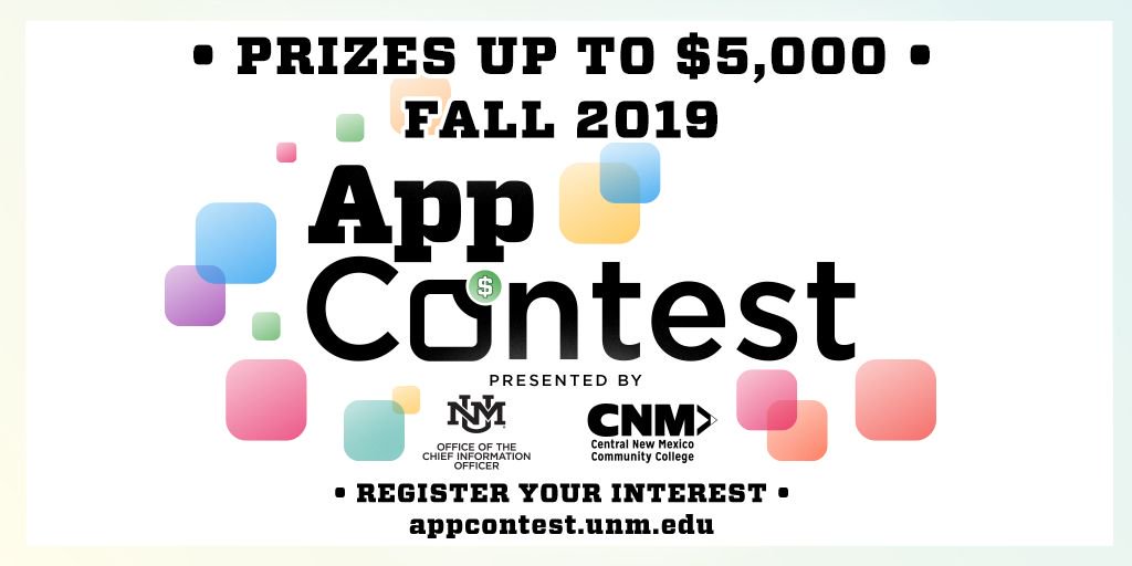 CNMsuncats's tweet photo. Have a neat idea for a #mobileapp? Want to build it? Win $$$? Get a student team together and sign up for the 7th Annual Mobile #AppContest hosted by @UNM and @CNMonline!

Learn more, this year's registration closes on October 31st: https://t.co/s9FJsfc8QJ
 
#MobileDevelopment https://t.co/vrAvHgyUtZ