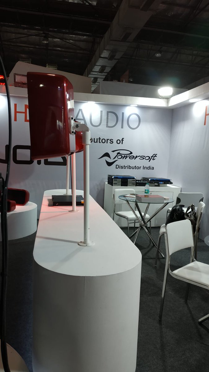 Powersoft_Japan's tweet photo. Day two at the 2019 InfoComm India with Haudioworld, our Indian distributor, at booth C93.
#InfocommIndia2019 #Powersoft #HAudio #InfocommIndia #TradeShow #ProAudio https://t.co/52H1l1kiuP