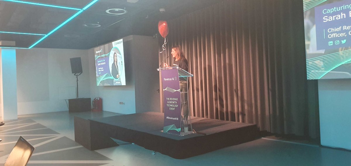 Cognism's tweet photo. Sarah Broderick, Chief Revenue Officer at #Clinked gives insight into capturing the close.
How do you capture the close? Where do you capture the close?
Find out why these are important questions to ask on our live blog!
https://t.co/iPULnUQ735
#revenueAI19 #funnelitics https://t.co/YZTmDDbrYB