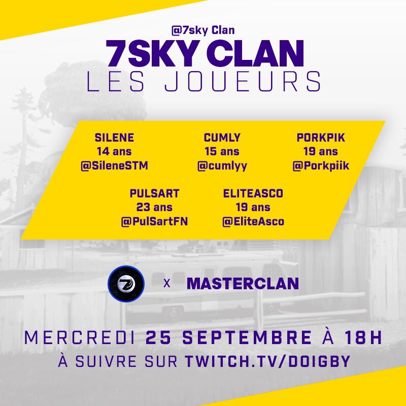 Les potes, voilà la liste des joueurs sélectionnés par leur clan pour la finale de MASTERCLAN ! ⛏ 

Autant vous dire que j’ai hâte de les voir sur le terrain !

Rendez-vous le 25 septembre à 18h pour découvrir qui est le meilleur Clan buildfight du moment ! 🔥
