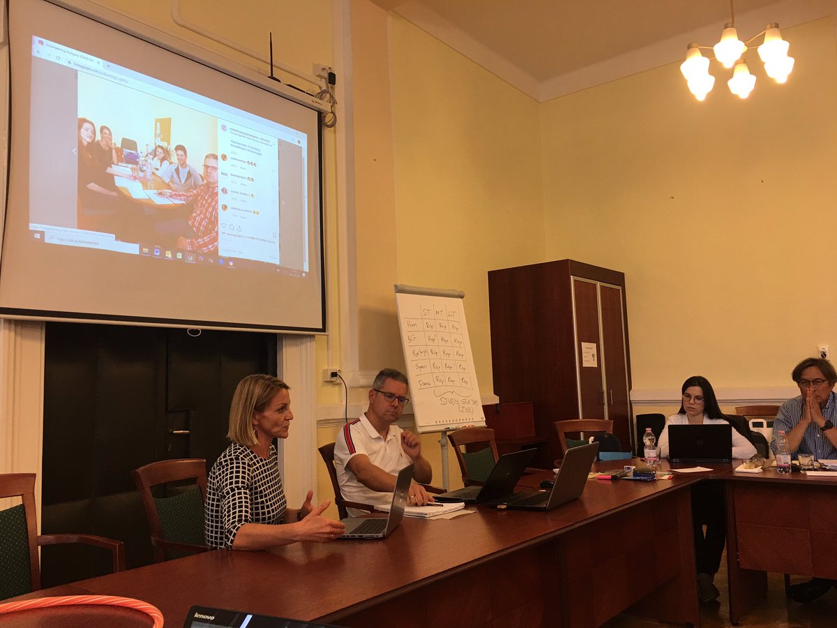 BeeseProject's tweet photo. Every partner sharing -during this 3rd meeting - their learnings after each #probono program 1st pilot with students in their country #campusprobono #beese #LeanStartup https://t.co/Pl7jNPSNnW