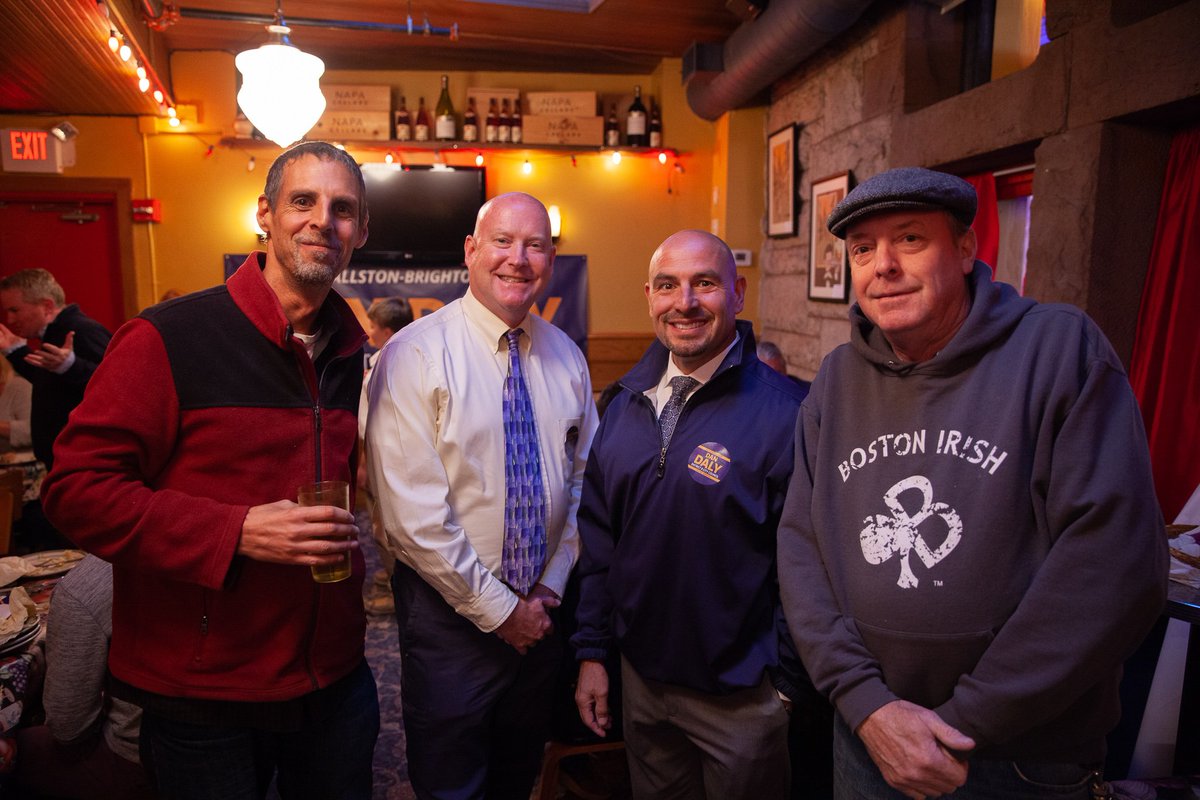 DanDaly4AB's tweet photo. Thanks to everyone who came out last night!  I want to thank @MattOMalley for showing up and giving his support, as well as my family, my @IBEW103 family and friends. I am doing this for all of you. To better this city and our neighborhood. #ForTheNeighborhood #Daly4AB https://t.co/9MGTYcrMjt