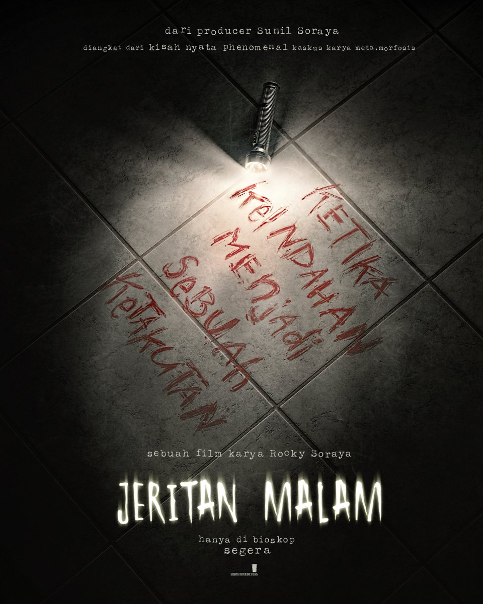 Soraya Intercine Films mempersembahkan Teaser trailer Jeritan Malam: ketika keindahan menjadi sebuah ketakutan. Dengan Herjunot Ali dan Cinta Laura Kiehl. 

Tonton teaser trailer #JeritanMalam di Youtube Soraya Intercine Films sekarang youtu.be/8D5Y81g003k

#SorayaFilms