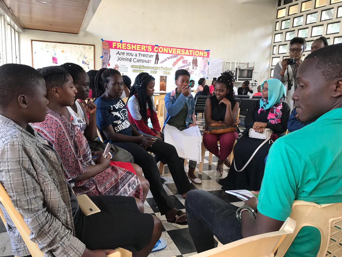 TICAH_KE's tweet photo. Our very own @amanda_betsy facilitating the #FreshersConversation at the @uonbi with @WOSWA. Outvof books, what are the students expectations in a higher institution of learning? How can students maneuver around? https://t.co/9cRm9xli2G