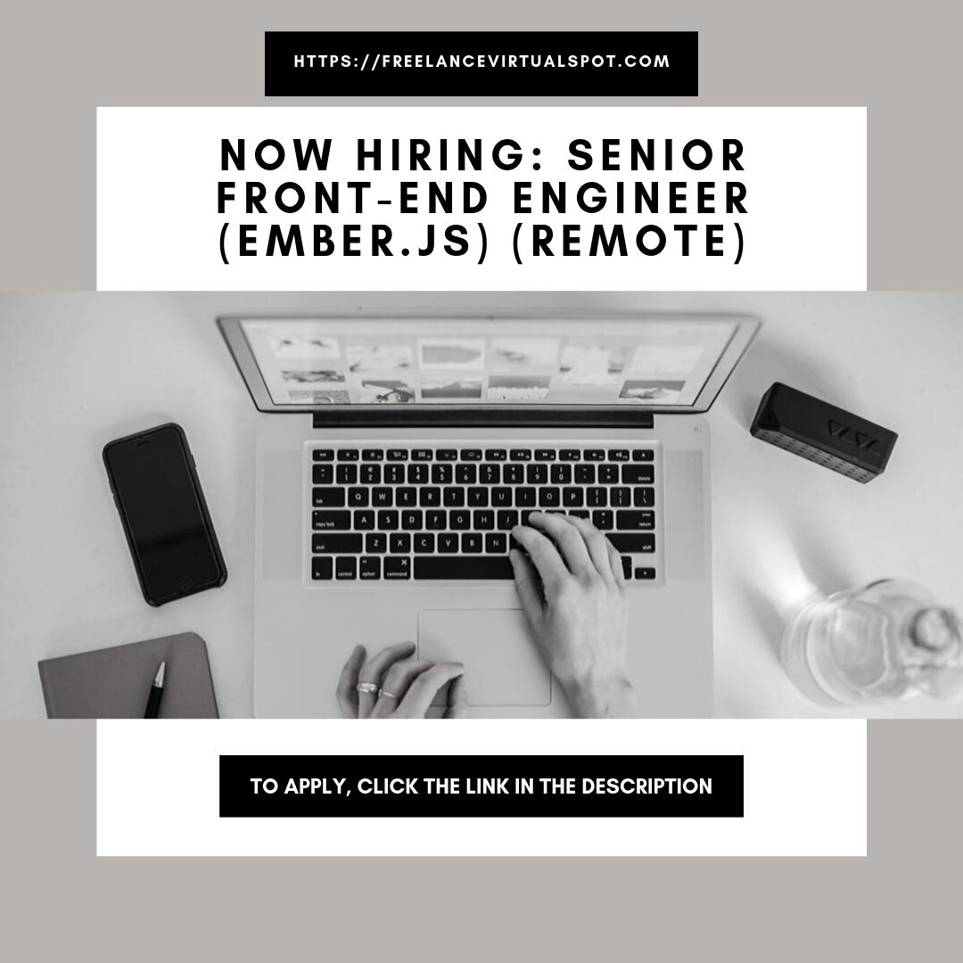 Freelance_Spot's tweet image. NOW HIRING: Senior Front-end Engineer - Ember.js (remote) To apply, check this link buff.ly/34UeuIh #nowhiring #SeniorFrontendEngineer #remote #remotework #telecommute #telework #homebased #homeoffice #freelance #freelancevirtualspot #Caxiam