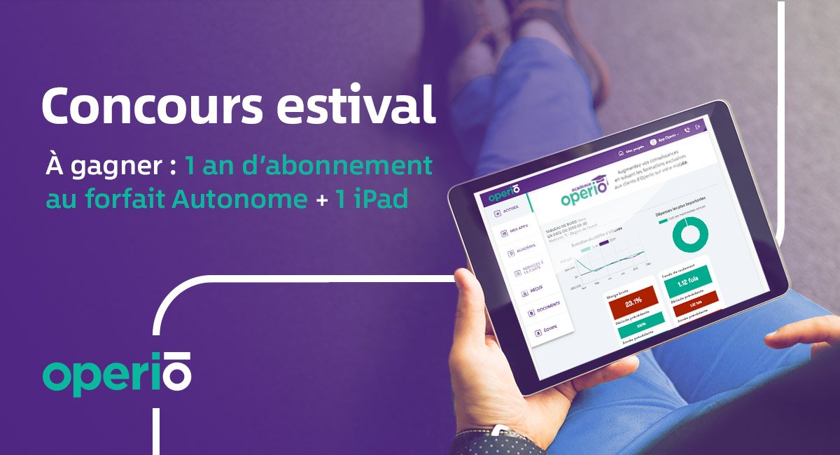 operio_ca's tweet photo. Dernière chance pour participer à notre #concours et courir la chance de gagner un prix d'une valeur de 1500$. 
Le concours prend fin demain: https://t.co/XzGo6ncrZn #comptabilité #iPad #rcgt https://t.co/EITYph3Y2H