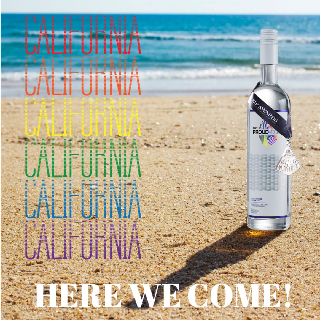 LiveProudVodka's tweet photo. Cali Peeps we are coming your way! First up Total Wine & More stores in the Bay Area next week! More to follow ask for us at a store near you! #vodkacocktails #liveproud #awardwinning #smoothvodka #vodka #california https://t.co/la8onAMIfz
