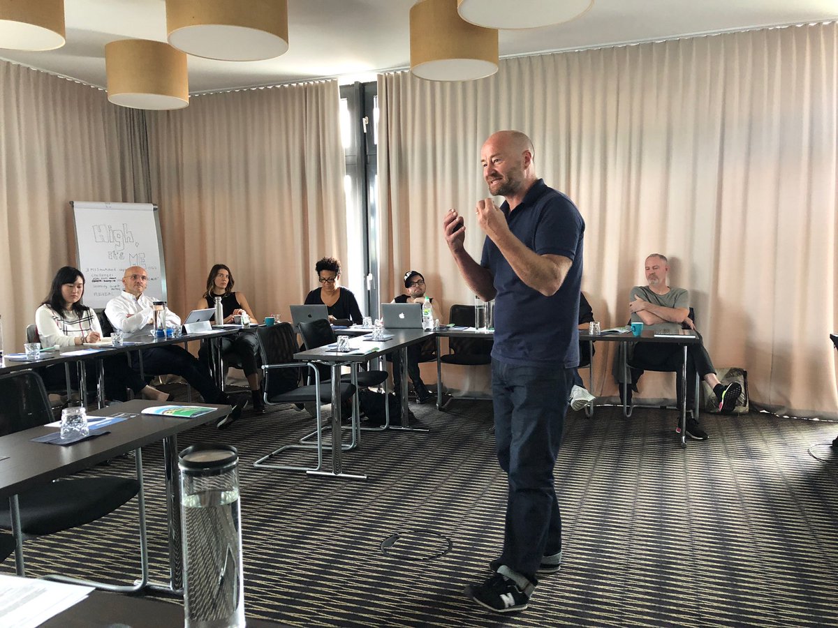 EMC_Academy's tweet photo. EMC FORMAT MASTER CLASS 
Day 3, Session 1: Ben Hall 

#emcmasterclass #networking #education #international #business #entertainment #potd #news #television #events #organization #thinktank #idea #berlin #format #formatbusiness #showbuisness #peertopeer https://t.co/XgcP7whcxx
