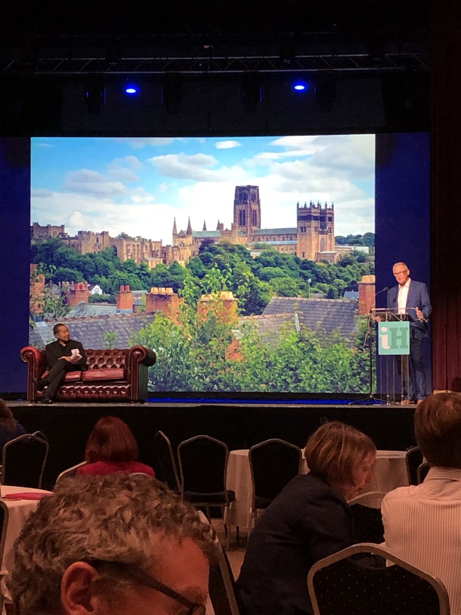MichGorman's tweet photo. Starting the afternoon session at @Yourallypally #iHistory with Terry Collins, CEO @DurhamCouncil showcasing #Durham’s history & heritage through the UK’s largest light festival @lumieredurham https://t.co/C1VikiPgf1