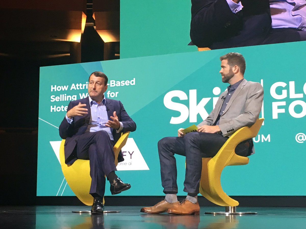 I’ve been following he journey of  <a href="/travelsify/">Travelsify</a> over the last years. Truly think their product could change personalisation in hotel booking process. Great to see CEO Bruno Chauvat on #SkiftForum stage.