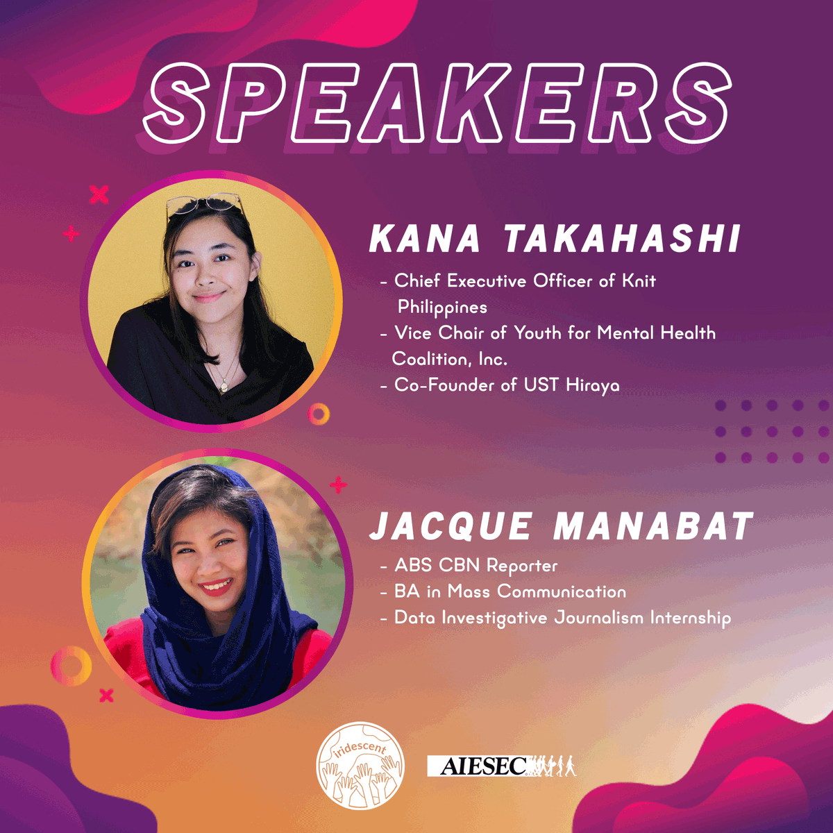 vincentmillora's tweet photo. AIESEC in UST presents: Iridescent: The Youth in a Multicultural Society!

Save the date and join us as we drive the youth towards a lifestyle of new perspectives!

Click the link below to register now!
https://t.co/sToh4bP7GB

#Iridescent2019 https://t.co/Che0Oz6UML