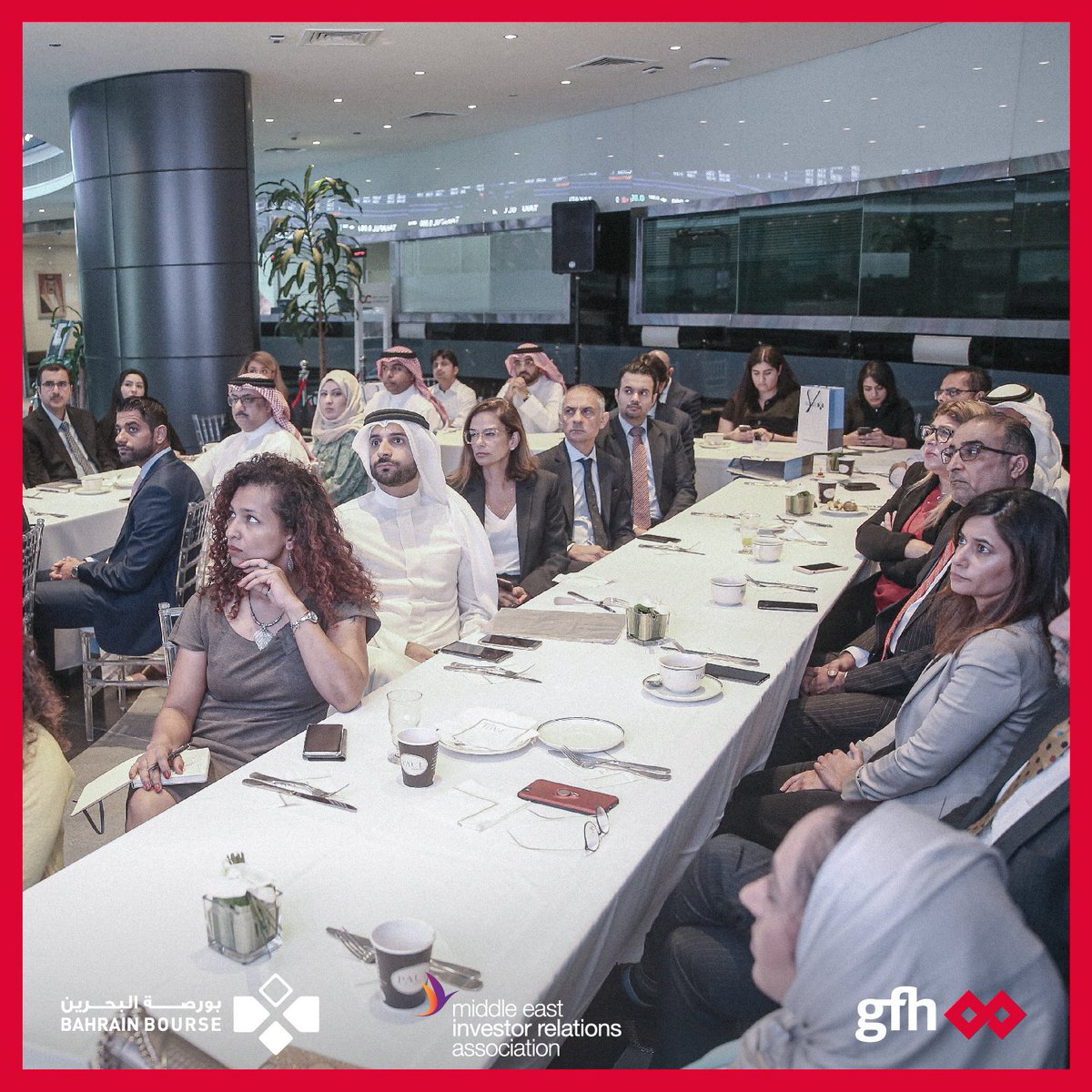 GFHBank's tweet photo. نشكر بورصة البحرين (@BahrainBourse)، التي قامت بالتنسيق مع اتحاد الشرق الأوسط لعلاقات المستثمرين (@meirasso)، بتنظيم ندوة سلطت الضوء على أهمية التقارير الدورية وعلاقات المستثمرين التي تعزز التواصل مع المستثمرين والمساهمين. https://t.co/dwRIjJdFSx
