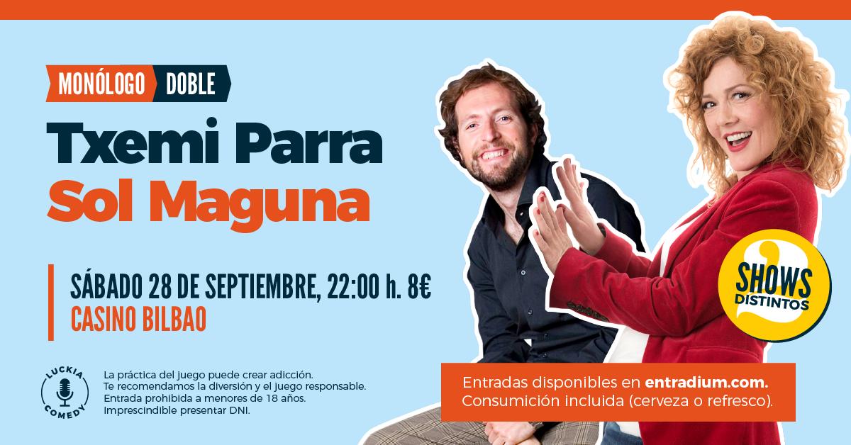 ⭕ MONÓLOGO DOBLE ⭕
Comenzamos curso con las pilas cargadas 🔋 y con DOBLE SESIÓN de RISOTERAPIA con <a href="/solmaguna/">Sol Magunagoikoetxea</a> y <a href="/txemiparra/">Txemi Parra</a>
Reserva YA tus entradas y disfruta de una tarde diferente por sólo 8€ 💶 con consumición incluida 🍻
🔞
🎟 Entradas: bit.ly/txemisol