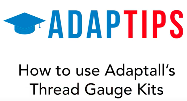 FluidPowerWorld's tweet image. #Adaptips: How to use @adaptall's Thread Gauge Kits - bit.ly/34SmVE3