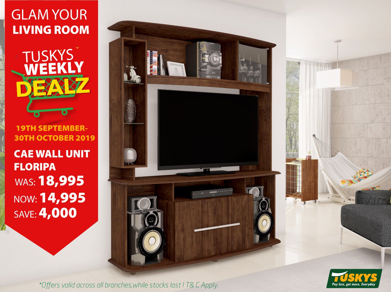 Tuskys wall units deals