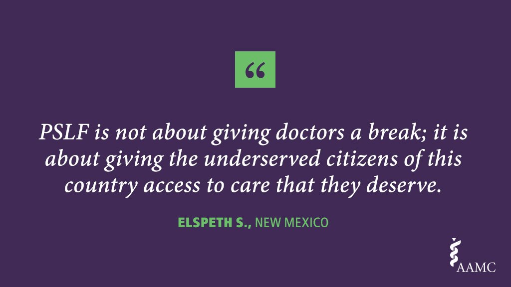 AAMCtoday's tweet image. During today’s @EdLaborCmte hearing, Congress needs to remember: future doctors use #PSLF so they can continue to serve the communities that need them most #SavePSLF ow.ly/ULXl50wgbDC