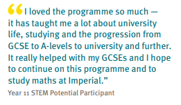 icoutreach's tweet image. Participants joining STEM Potential in Y10 spend two years exploring different STEM fields to gain a better understanding of subjects they may wish to study at A Level.

Applications close on 27 October. 
bit.ly/2pUIcd5