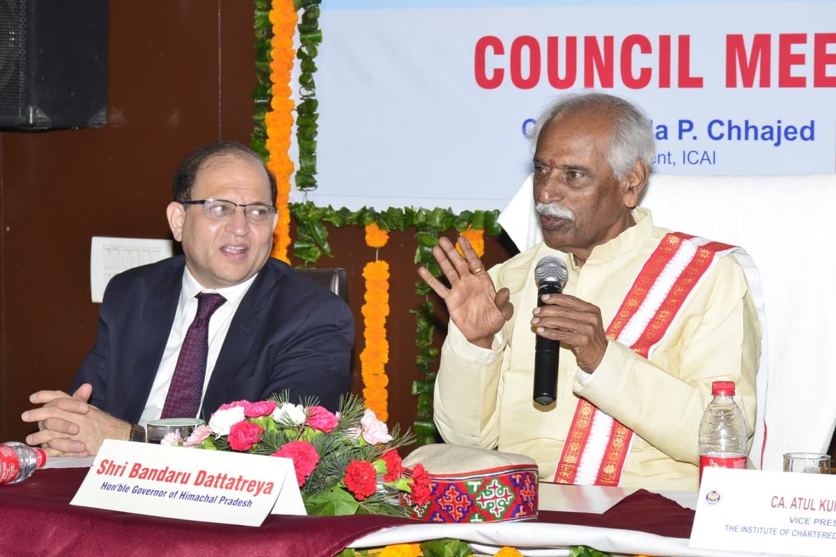 Dattatreya's tweet photo. India has witnessed a number of reforms in the last 4 years and the whole world was now seeing the nation in a very positive way.these reforms were also important in the interest of the country and its citizens but there was a need to implement them,which were being done by ICAI https://t.co/svb5BYzMw6