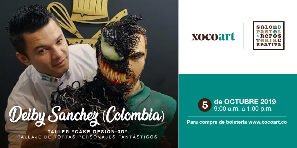 Deiby Sanchez nos trae su increíble experiencia en su taller CAKE DESIGN
Tallaje de tortas personajes fantásticos, aprende todo sobre estas técnica en este espacio de practica completa.

compra su boleta en:  xocoart.co/producto/talle…