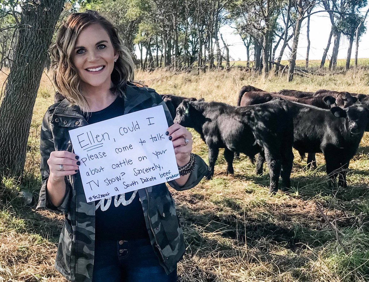 Hey Ellen, would you be willing to talk to rancher <a href="/RadkeAmanda/">Amanda Radke</a> about beef? Share this open letter to the TV talk show host today! bit.ly/2m3HqeV #yes2meat #BeNeatEatMeat
