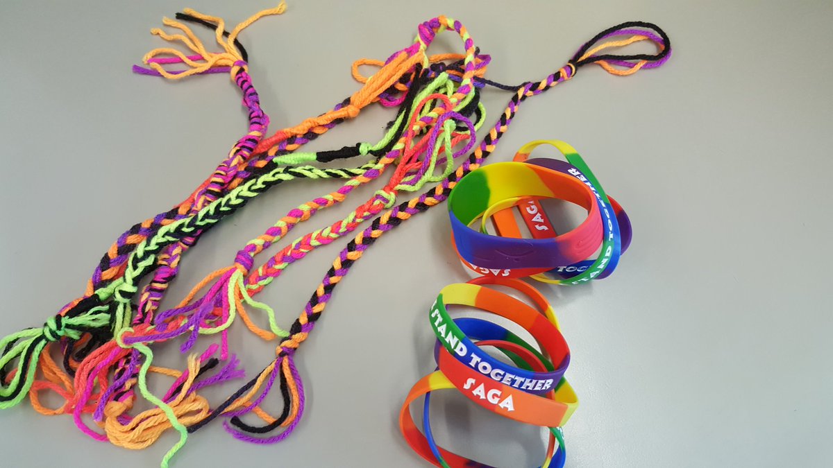 cshssaga's tweet photo. Stop by the Saga table today or tomorrow during lunch. Pledge to be an ALLY and get a free bracelet 
@SandburgHS https://t.co/4YwWYAzf37