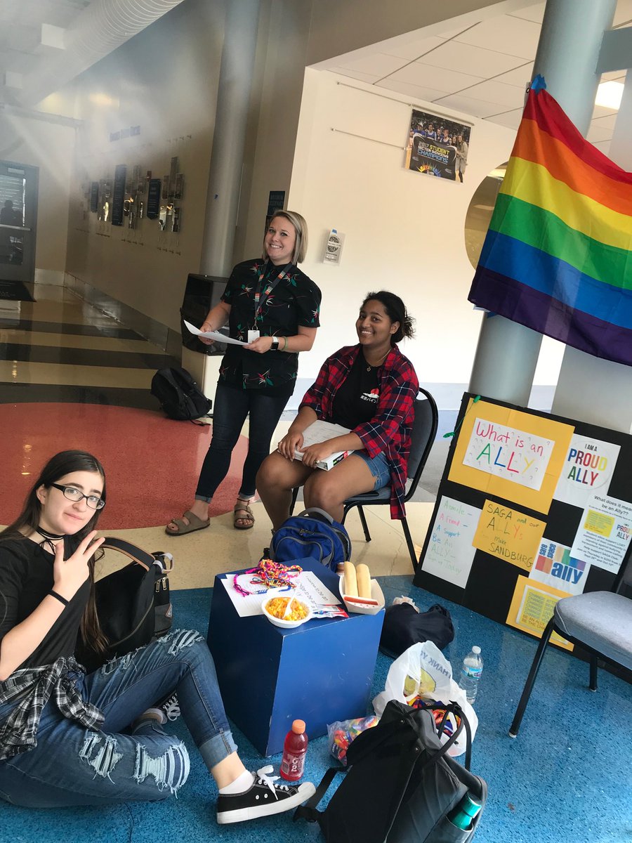 Thanks Mr. Jurizec for the support.
We are out here in the commons. Pledge to be an ALLY
<a href="/SandburgHS/">Carl Sandburg H.S.</a>