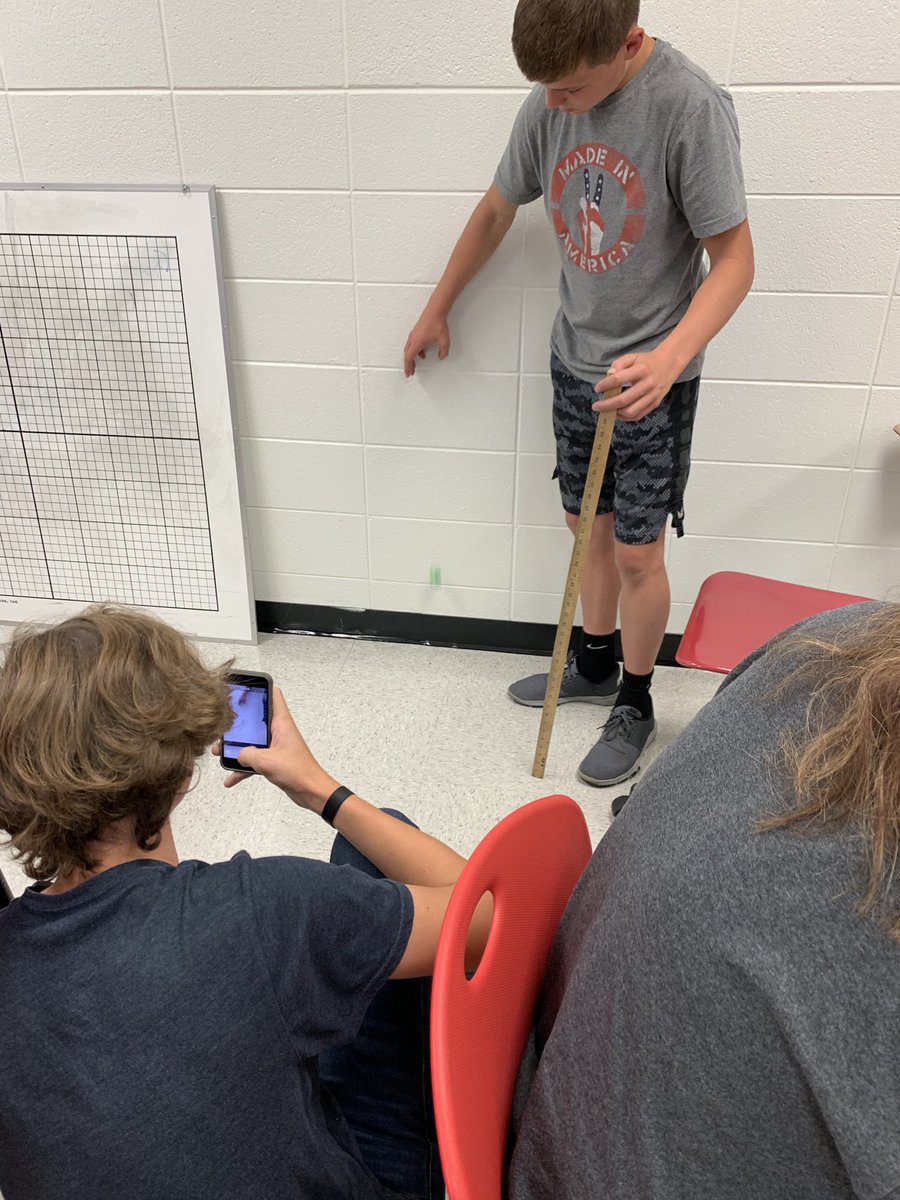 MrsEricksonMath's tweet photo. Discovering that rebound ratios correspond to the slope of the function generated when dropping balls from various heights. #A2Investigations @ozarkmath https://t.co/srZ9xMyKIM